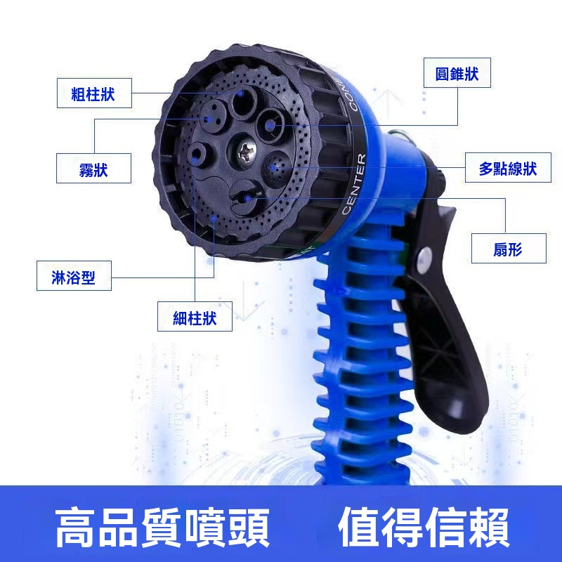 伸縮水管水槍頭